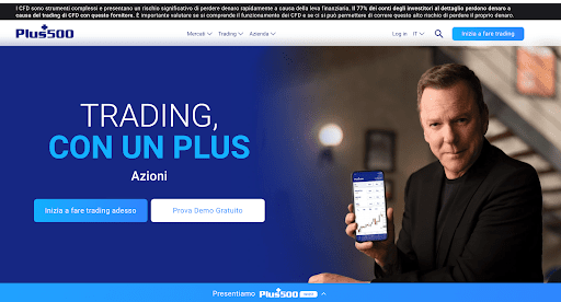 Homepage Plus500 2022
