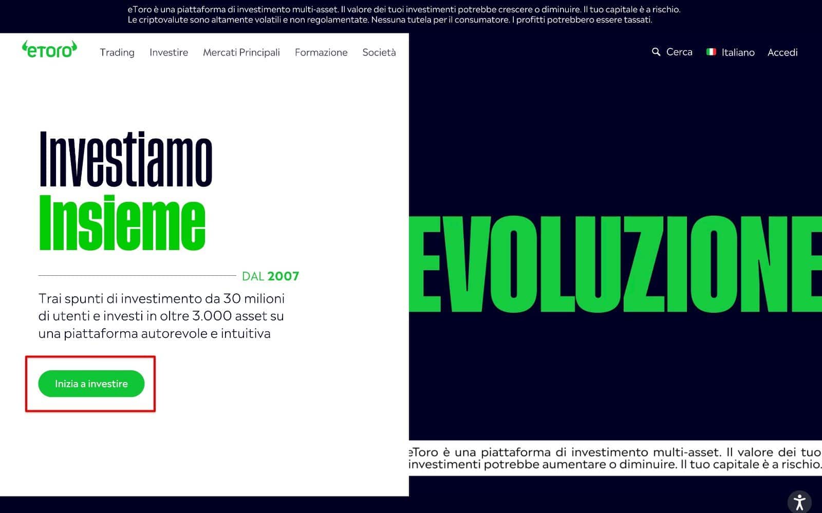 Homepage eToro